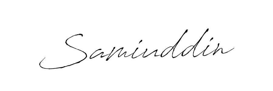 Also You can easily find your signature by using the search form. We will create Samiuddin name handwritten signature images for you free of cost using Antro_Vectra sign style. Samiuddin signature style 6 images and pictures png