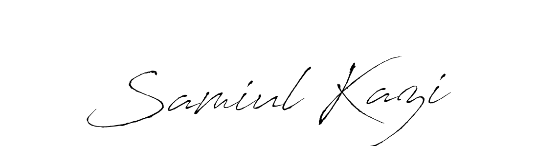 This is the best signature style for the Samiul Kazi name. Also you like these signature font (Antro_Vectra). Mix name signature. Samiul Kazi signature style 6 images and pictures png
