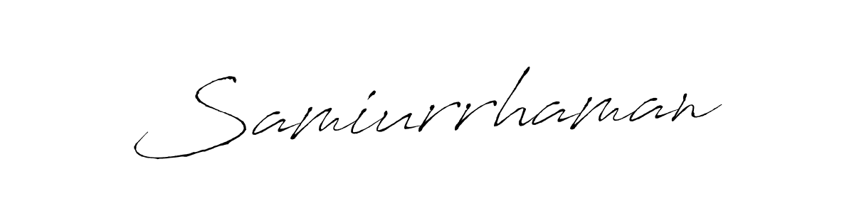 You should practise on your own different ways (Antro_Vectra) to write your name (Samiurrhaman) in signature. don't let someone else do it for you. Samiurrhaman signature style 6 images and pictures png