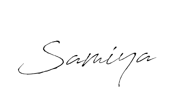 How to make Samiya signature? Antro_Vectra is a professional autograph style. Create handwritten signature for Samiya name. Samiya signature style 6 images and pictures png