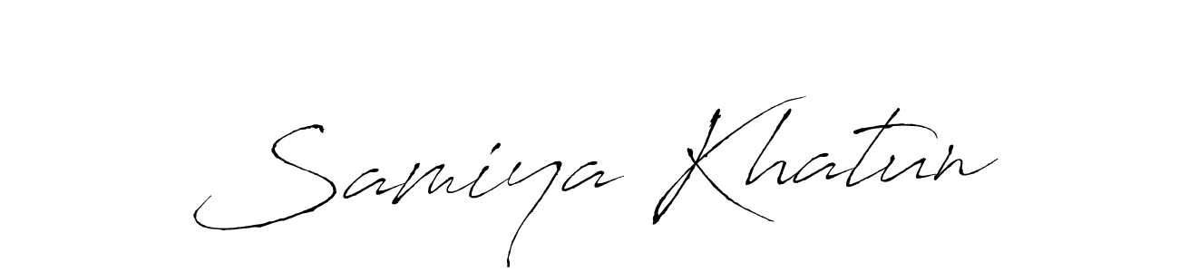 Samiya Khatun stylish signature style. Best Handwritten Sign (Antro_Vectra) for my name. Handwritten Signature Collection Ideas for my name Samiya Khatun. Samiya Khatun signature style 6 images and pictures png