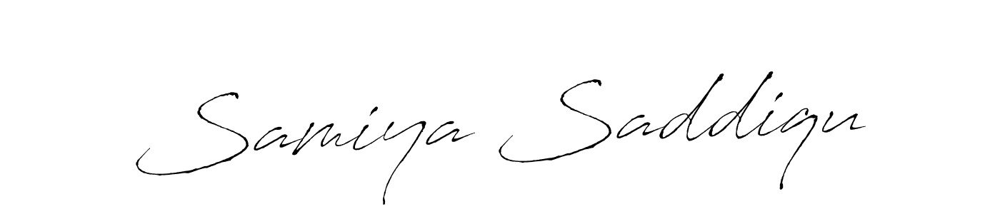 Antro_Vectra is a professional signature style that is perfect for those who want to add a touch of class to their signature. It is also a great choice for those who want to make their signature more unique. Get Samiya Saddiqu name to fancy signature for free. Samiya Saddiqu signature style 6 images and pictures png