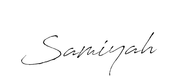 Similarly Antro_Vectra is the best handwritten signature design. Signature creator online .You can use it as an online autograph creator for name Samiyah. Samiyah signature style 6 images and pictures png