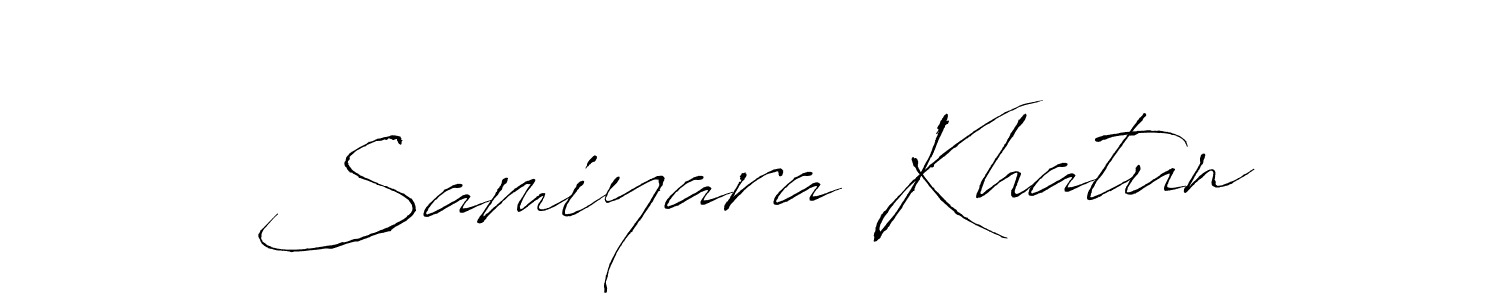 How to make Samiyara Khatun signature? Antro_Vectra is a professional autograph style. Create handwritten signature for Samiyara Khatun name. Samiyara Khatun signature style 6 images and pictures png