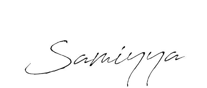 Samiyya stylish signature style. Best Handwritten Sign (Antro_Vectra) for my name. Handwritten Signature Collection Ideas for my name Samiyya. Samiyya signature style 6 images and pictures png