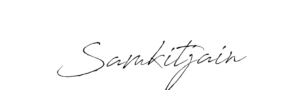 Also we have Samkitjain name is the best signature style. Create professional handwritten signature collection using Antro_Vectra autograph style. Samkitjain signature style 6 images and pictures png