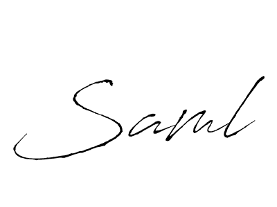 The best way (Antro_Vectra) to make a short signature is to pick only two or three words in your name. The name Saml include a total of six letters. For converting this name. Saml signature style 6 images and pictures png