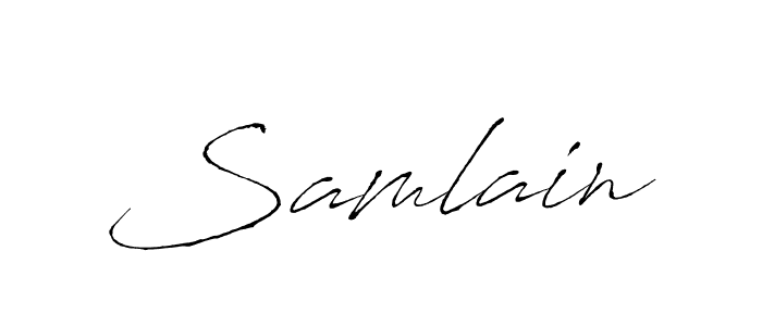 This is the best signature style for the Samlain name. Also you like these signature font (Antro_Vectra). Mix name signature. Samlain signature style 6 images and pictures png