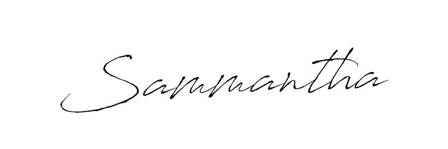 Create a beautiful signature design for name Sammantha. With this signature (Antro_Vectra) fonts, you can make a handwritten signature for free. Sammantha signature style 6 images and pictures png