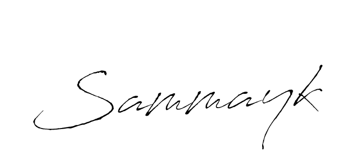 Make a beautiful signature design for name Sammayk. With this signature (Antro_Vectra) style, you can create a handwritten signature for free. Sammayk signature style 6 images and pictures png