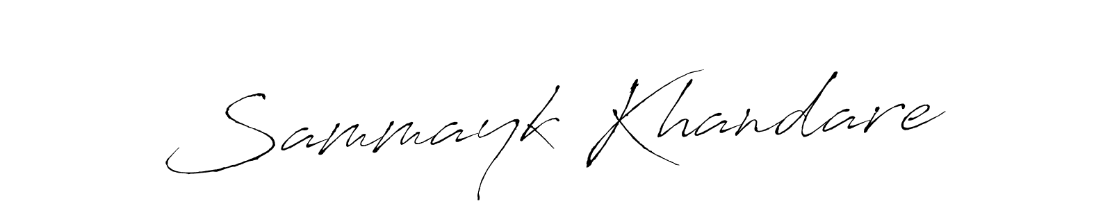 Use a signature maker to create a handwritten signature online. With this signature software, you can design (Antro_Vectra) your own signature for name Sammayk Khandare. Sammayk Khandare signature style 6 images and pictures png