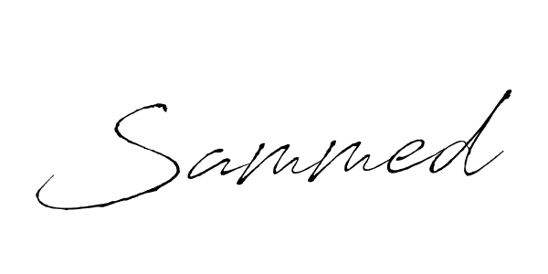Make a beautiful signature design for name Sammed. With this signature (Antro_Vectra) style, you can create a handwritten signature for free. Sammed signature style 6 images and pictures png