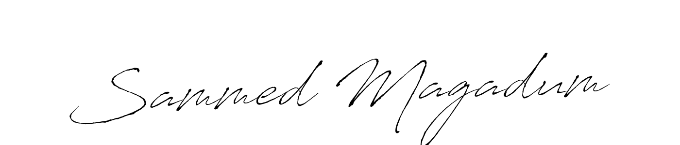 Antro_Vectra is a professional signature style that is perfect for those who want to add a touch of class to their signature. It is also a great choice for those who want to make their signature more unique. Get Sammed Magadum name to fancy signature for free. Sammed Magadum signature style 6 images and pictures png