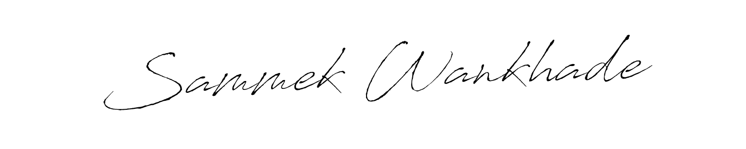 How to Draw Sammek Wankhade signature style? Antro_Vectra is a latest design signature styles for name Sammek Wankhade. Sammek Wankhade signature style 6 images and pictures png