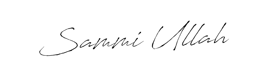 Similarly Antro_Vectra is the best handwritten signature design. Signature creator online .You can use it as an online autograph creator for name Sammi Ullah. Sammi Ullah signature style 6 images and pictures png