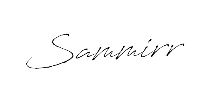 Create a beautiful signature design for name Sammirr. With this signature (Antro_Vectra) fonts, you can make a handwritten signature for free. Sammirr signature style 6 images and pictures png