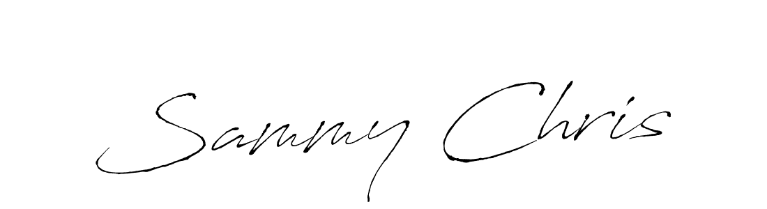 Design your own signature with our free online signature maker. With this signature software, you can create a handwritten (Antro_Vectra) signature for name Sammy Chris. Sammy Chris signature style 6 images and pictures png