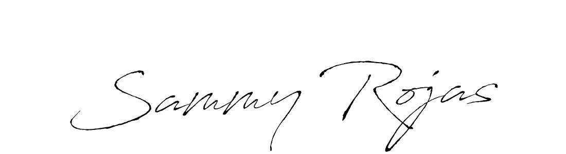 Make a beautiful signature design for name Sammy Rojas. With this signature (Antro_Vectra) style, you can create a handwritten signature for free. Sammy Rojas signature style 6 images and pictures png