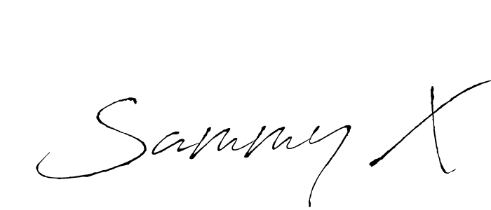 Use a signature maker to create a handwritten signature online. With this signature software, you can design (Antro_Vectra) your own signature for name Sammy X. Sammy X signature style 6 images and pictures png