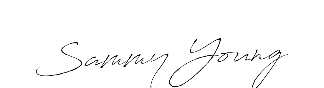 You should practise on your own different ways (Antro_Vectra) to write your name (Sammy Young) in signature. don't let someone else do it for you. Sammy Young signature style 6 images and pictures png