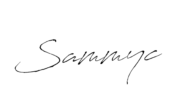 You should practise on your own different ways (Antro_Vectra) to write your name (Sammyc) in signature. don't let someone else do it for you. Sammyc signature style 6 images and pictures png