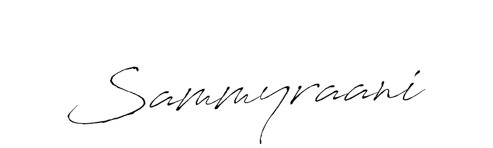 Make a beautiful signature design for name Sammyraani. With this signature (Antro_Vectra) style, you can create a handwritten signature for free. Sammyraani signature style 6 images and pictures png