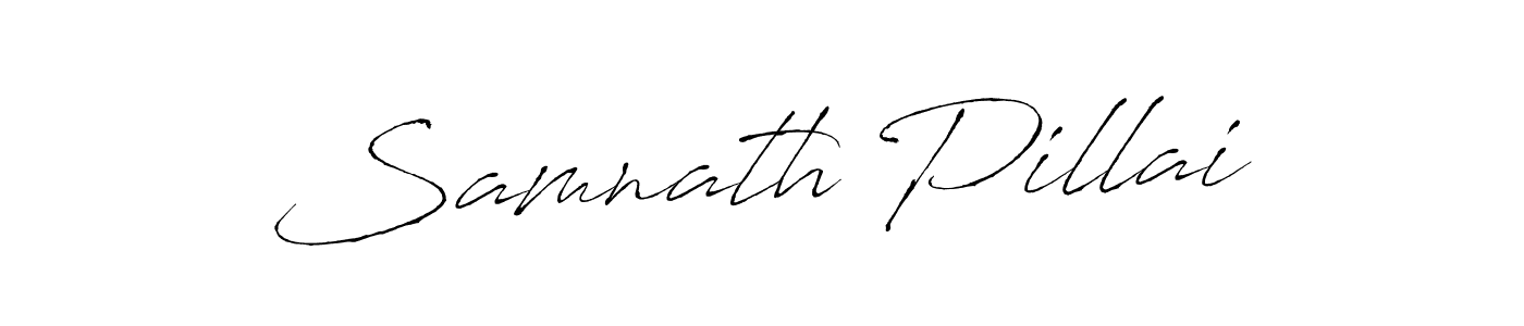 Make a beautiful signature design for name Samnath Pillai. Use this online signature maker to create a handwritten signature for free. Samnath Pillai signature style 6 images and pictures png