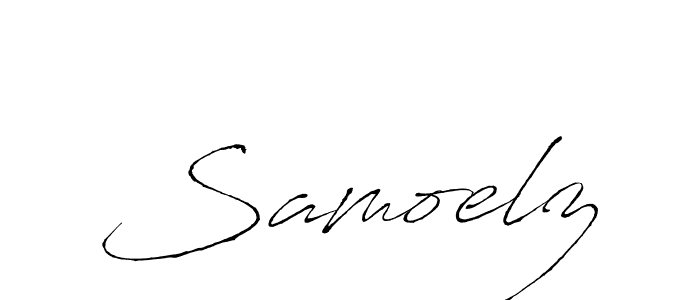 Use a signature maker to create a handwritten signature online. With this signature software, you can design (Antro_Vectra) your own signature for name Samoelz. Samoelz signature style 6 images and pictures png