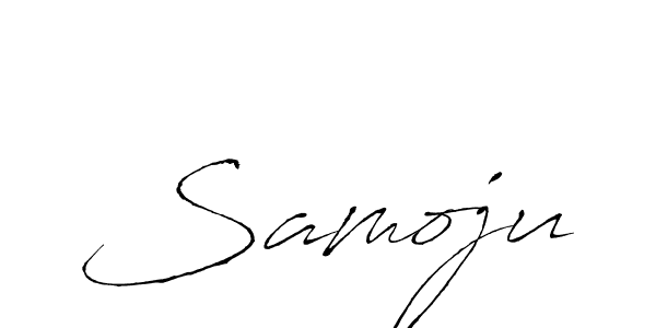 How to make Samoju signature? Antro_Vectra is a professional autograph style. Create handwritten signature for Samoju name. Samoju signature style 6 images and pictures png