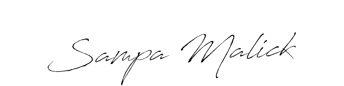 Create a beautiful signature design for name Sampa Malick. With this signature (Antro_Vectra) fonts, you can make a handwritten signature for free. Sampa Malick signature style 6 images and pictures png