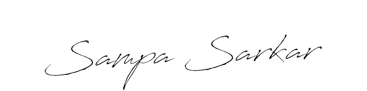 How to make Sampa Sarkar name signature. Use Antro_Vectra style for creating short signs online. This is the latest handwritten sign. Sampa Sarkar signature style 6 images and pictures png