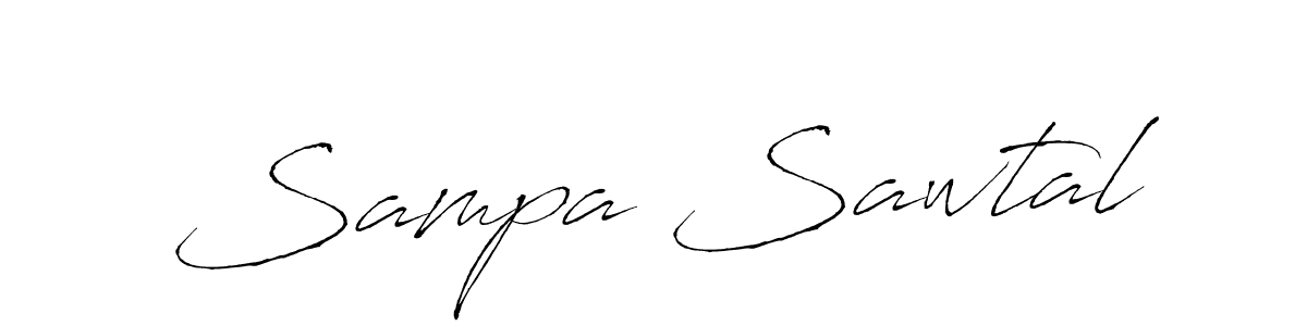 You should practise on your own different ways (Antro_Vectra) to write your name (Sampa Sawtal) in signature. don't let someone else do it for you. Sampa Sawtal signature style 6 images and pictures png