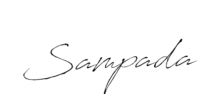 How to make Sampada signature? Antro_Vectra is a professional autograph style. Create handwritten signature for Sampada name. Sampada signature style 6 images and pictures png