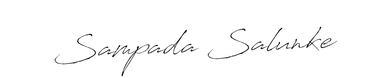 Design your own signature with our free online signature maker. With this signature software, you can create a handwritten (Antro_Vectra) signature for name Sampada Salunke. Sampada Salunke signature style 6 images and pictures png