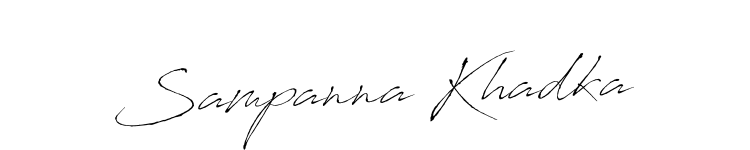 This is the best signature style for the Sampanna Khadka name. Also you like these signature font (Antro_Vectra). Mix name signature. Sampanna Khadka signature style 6 images and pictures png