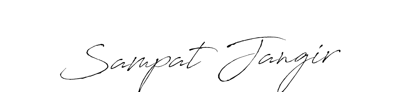 Antro_Vectra is a professional signature style that is perfect for those who want to add a touch of class to their signature. It is also a great choice for those who want to make their signature more unique. Get Sampat Jangir name to fancy signature for free. Sampat Jangir signature style 6 images and pictures png