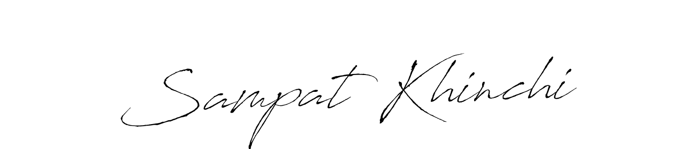 How to make Sampat Khinchi signature? Antro_Vectra is a professional autograph style. Create handwritten signature for Sampat Khinchi name. Sampat Khinchi signature style 6 images and pictures png