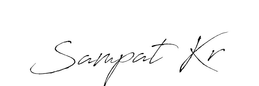 Also we have Sampat Kr name is the best signature style. Create professional handwritten signature collection using Antro_Vectra autograph style. Sampat Kr signature style 6 images and pictures png