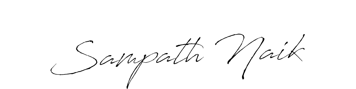 How to make Sampath Naik name signature. Use Antro_Vectra style for creating short signs online. This is the latest handwritten sign. Sampath Naik signature style 6 images and pictures png