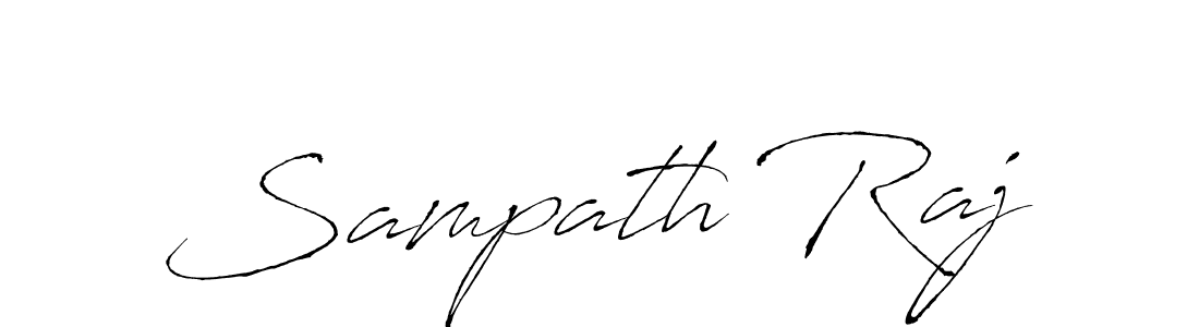 You should practise on your own different ways (Antro_Vectra) to write your name (Sampath Raj) in signature. don't let someone else do it for you. Sampath Raj signature style 6 images and pictures png
