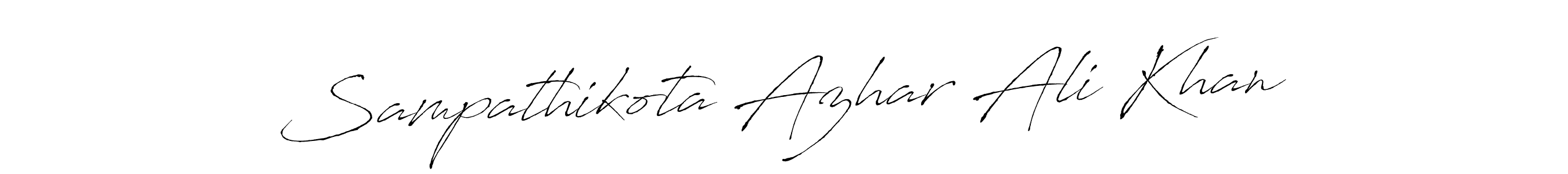 Similarly Antro_Vectra is the best handwritten signature design. Signature creator online .You can use it as an online autograph creator for name Sampathikota Azhar Ali Khan. Sampathikota Azhar Ali Khan signature style 6 images and pictures png