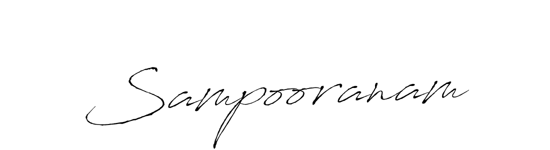 if you are searching for the best signature style for your name Sampooranam. so please give up your signature search. here we have designed multiple signature styles  using Antro_Vectra. Sampooranam signature style 6 images and pictures png