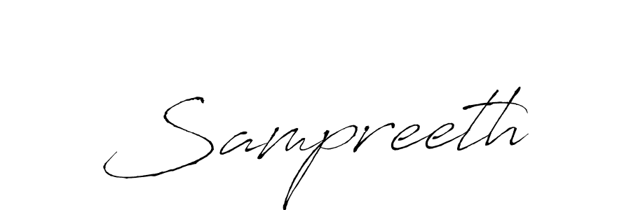 Also we have Sampreeth name is the best signature style. Create professional handwritten signature collection using Antro_Vectra autograph style. Sampreeth signature style 6 images and pictures png