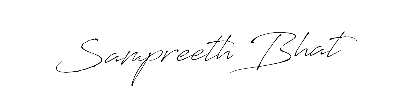 How to make Sampreeth Bhat signature? Antro_Vectra is a professional autograph style. Create handwritten signature for Sampreeth Bhat name. Sampreeth Bhat signature style 6 images and pictures png