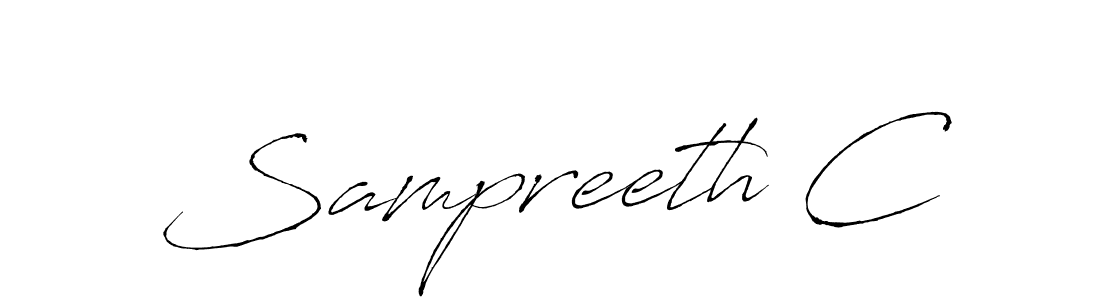 This is the best signature style for the Sampreeth C name. Also you like these signature font (Antro_Vectra). Mix name signature. Sampreeth C signature style 6 images and pictures png