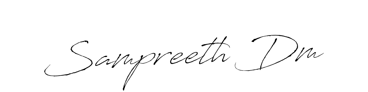 Make a beautiful signature design for name Sampreeth Dm. Use this online signature maker to create a handwritten signature for free. Sampreeth Dm signature style 6 images and pictures png