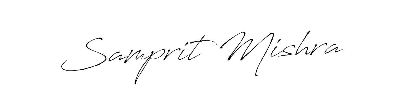 Create a beautiful signature design for name Samprit Mishra. With this signature (Antro_Vectra) fonts, you can make a handwritten signature for free. Samprit Mishra signature style 6 images and pictures png