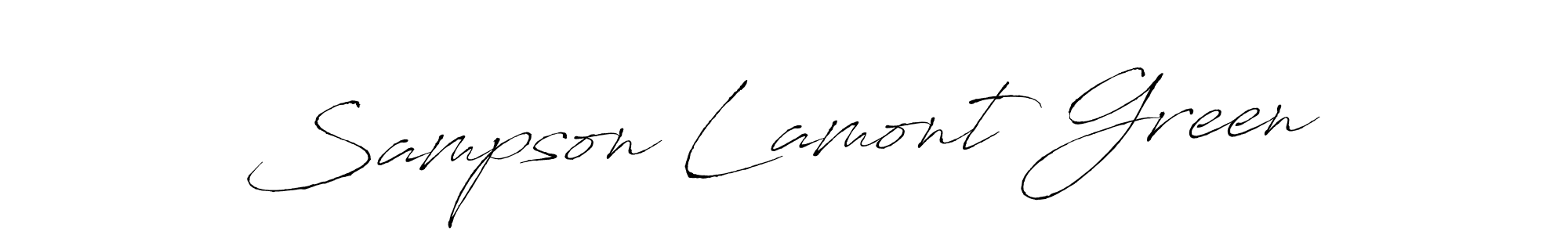 Use a signature maker to create a handwritten signature online. With this signature software, you can design (Antro_Vectra) your own signature for name Sampson Lamont Green. Sampson Lamont Green signature style 6 images and pictures png