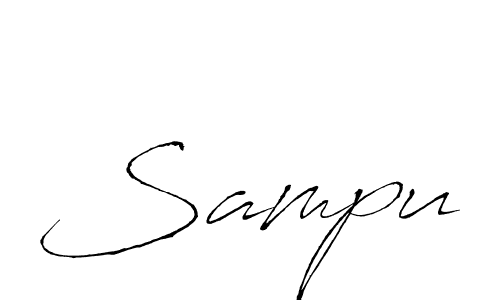 You should practise on your own different ways (Antro_Vectra) to write your name (Sampu) in signature. don't let someone else do it for you. Sampu signature style 6 images and pictures png