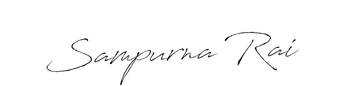 Make a beautiful signature design for name Sampurna Rai. With this signature (Antro_Vectra) style, you can create a handwritten signature for free. Sampurna Rai signature style 6 images and pictures png